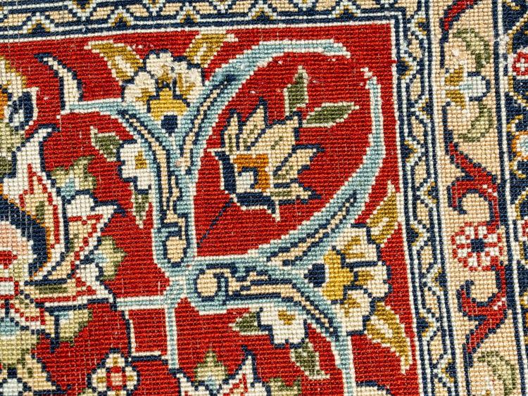 Hand knotted SILK TABRIZ 3' x 5'