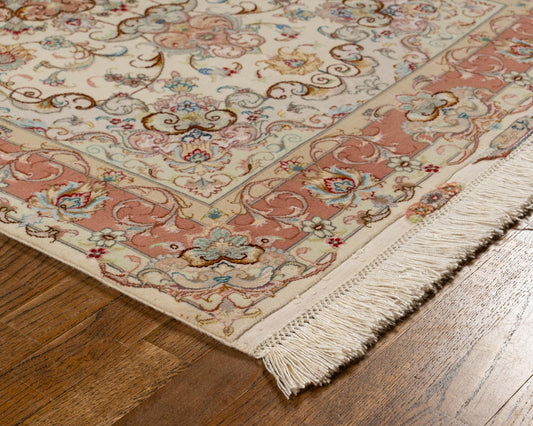 Hand knotted WOOL TABRIZ 3'3" x 5'3"