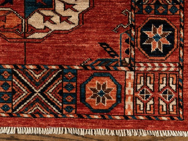 Hand knotted WOOL BOKHARA 8'4" x 10'4"
