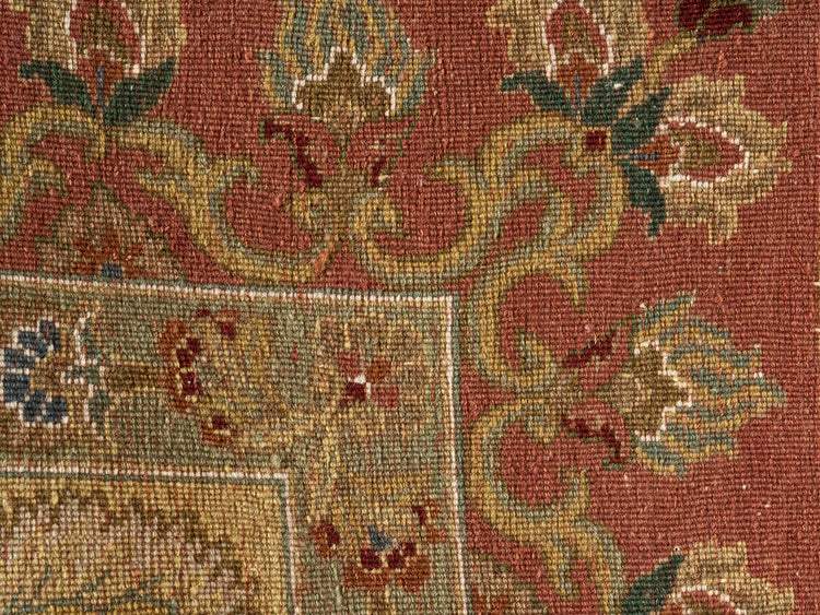 Hand knotted WOOL KASHAN 8'3" x 9'8"