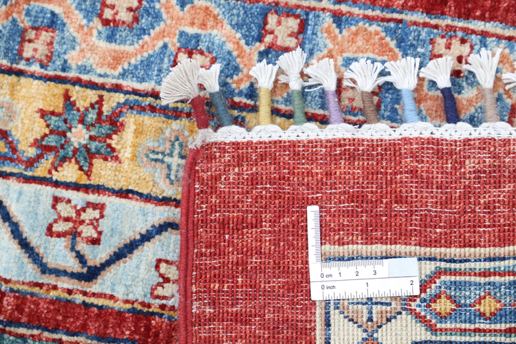 Hand Knotted Shaal Wool Rug - 3'9'' x 5'8''