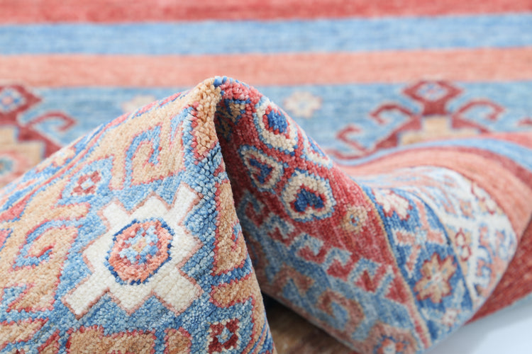 Hand Knotted Khurjeen Wool Rug - 2'6'' x 6'5''