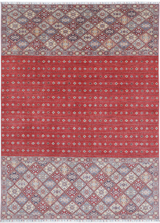 Hand Knotted Khurjeen Wool Rug - 9'7'' x 13'6''