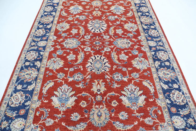 Hand Knotted Ziegler Farhan Wool Rug - 6'4'' x 9'6''