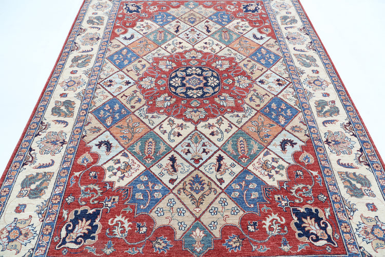 Hand Knotted Ziegler Farhan Wool Rug - 6'7'' x 9'3''