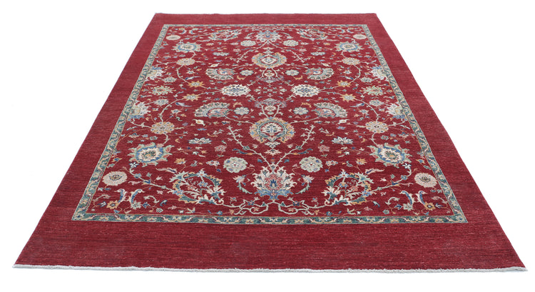 Hand Knotted Ziegler Farhan Wool Rug - 6'3'' x 9'1''