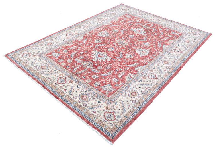 Hand Knotted Ziegler Farhan Wool Rug - 5'8'' x 7'9''