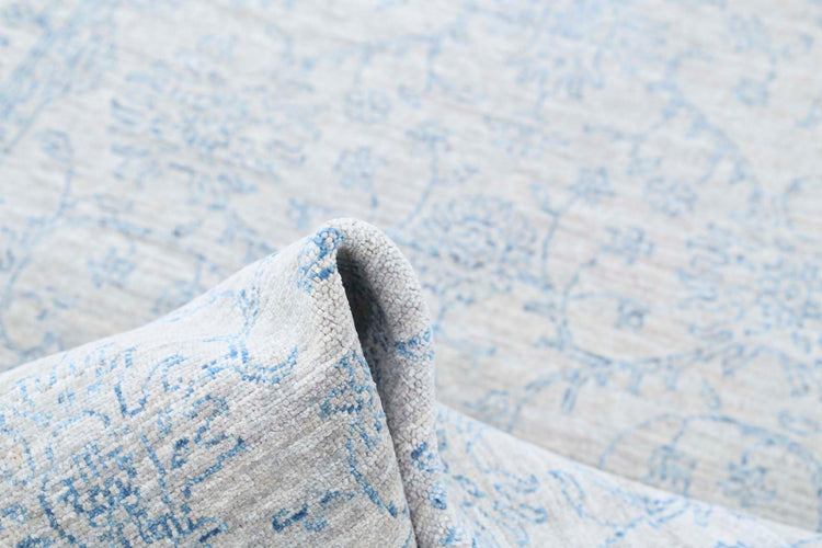 Hand Knotted Overdyed Wool Rug - 4'1'' x 5'10''