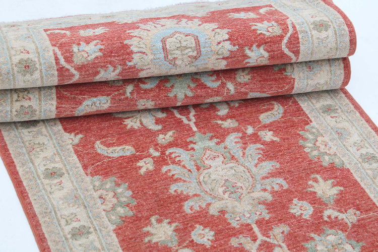 Hand Knotted Ziegler Farhan Wool Rug - 2'8'' x 8'7''
