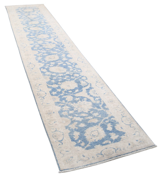 Hand Knotted Serenity Wool Rug - 2'8'' x 12'7''