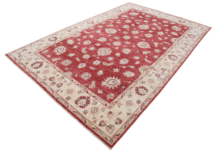 Hand Knotted Ziegler Farhan Wool Rug - 6'7'' x 10'3''