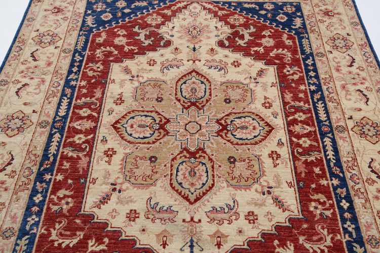Hand Knotted Ziegler Farhan Wool Rug - 5'7'' x 7'9''