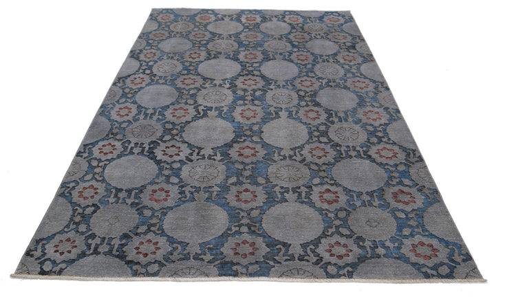 Hand Knotted Onyx Wool Rug - 5'9'' x 8'3''