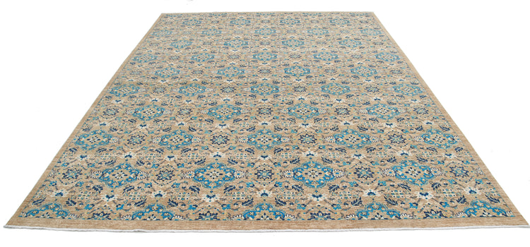Hand Knotted Artemix Wool Rug - 8'10'' x 11'7''
