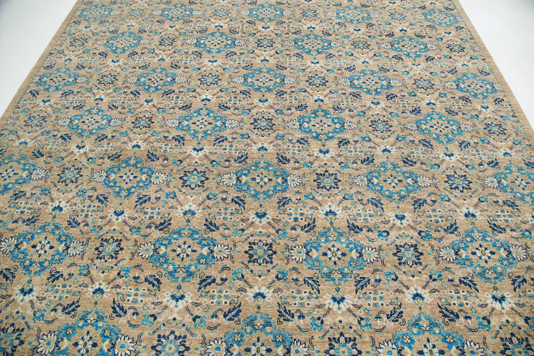 Hand Knotted Artemix Wool Rug - 8'10'' x 11'7''