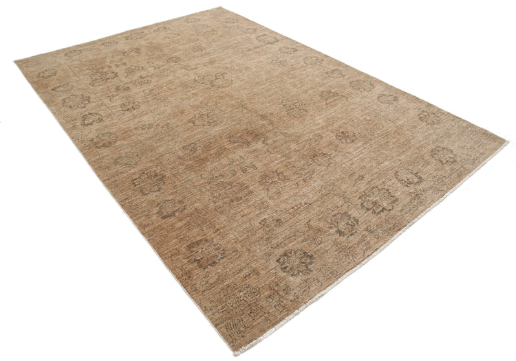 Hand Knotted Ziegler Farhan Wool Rug - 6'6'' x 9'3''