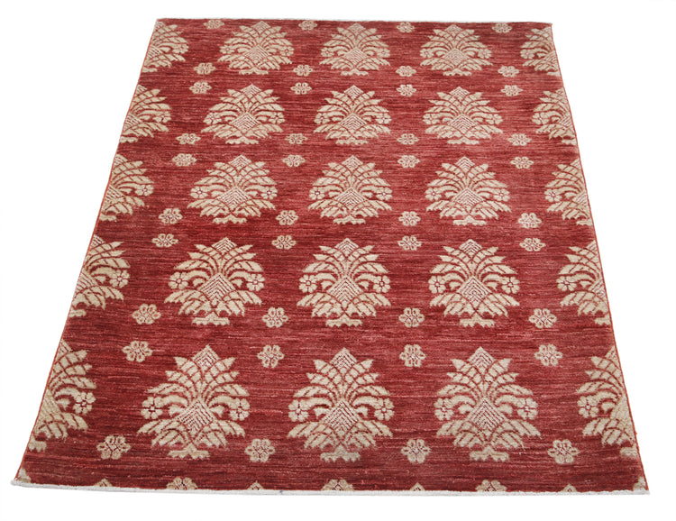 Hand Knotted Ziegler Farhan Wool Rug - 3'2'' x 4'0''