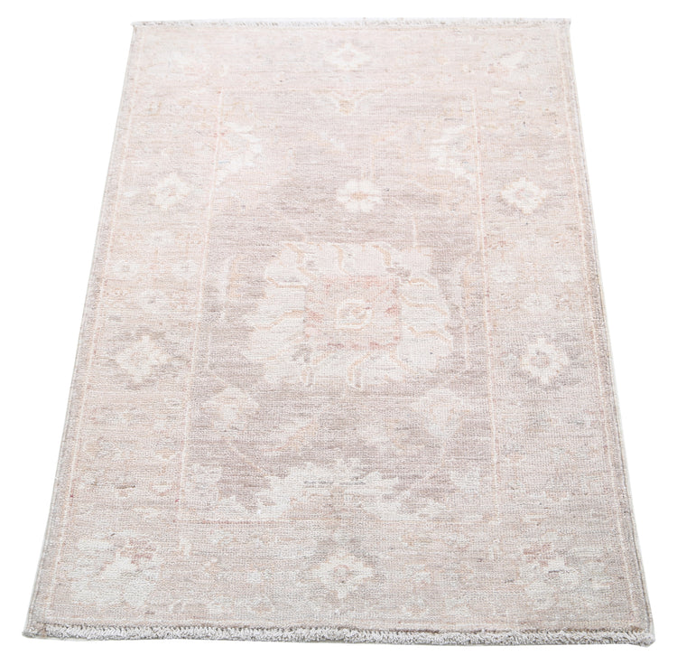 Hand Knotted Serenity Wool Rug - 1'11'' x 2'11''