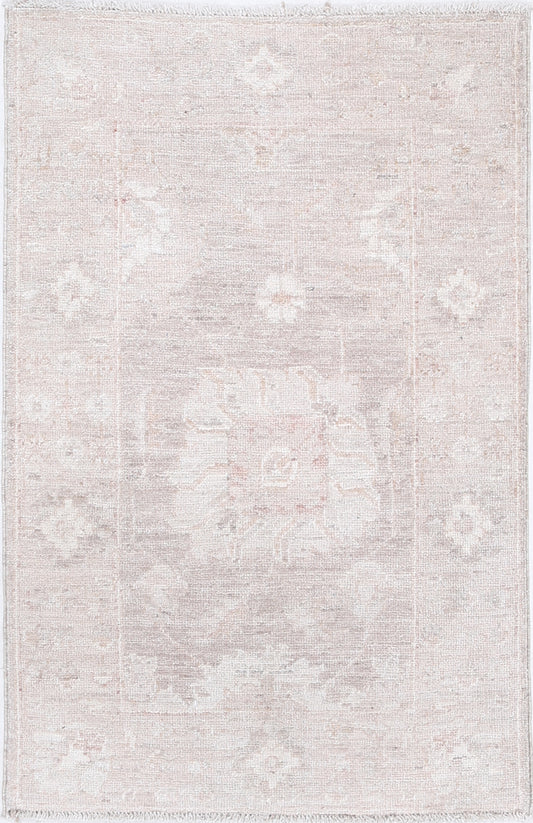 Hand Knotted Serenity Wool Rug - 1'11'' x 2'11''