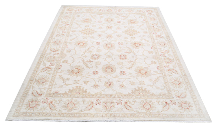 Hand Knotted Serenity Wool Rug - 5'8'' x 7'6''