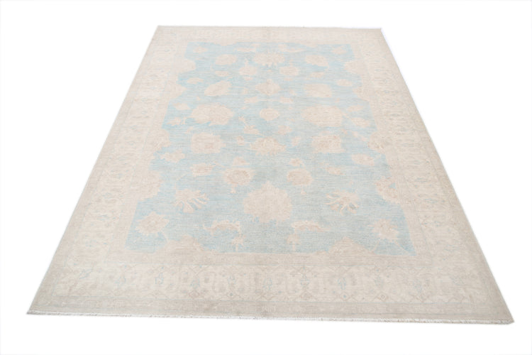 Hand Knotted Serenity Wool Rug - 5'6'' x 7'6''