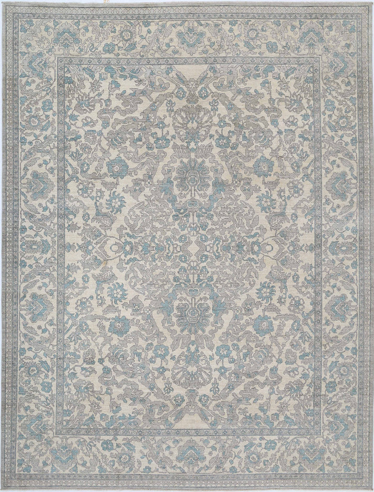 Hand Knotted Serenity Wool Rug - 9'7'' x 12'5''