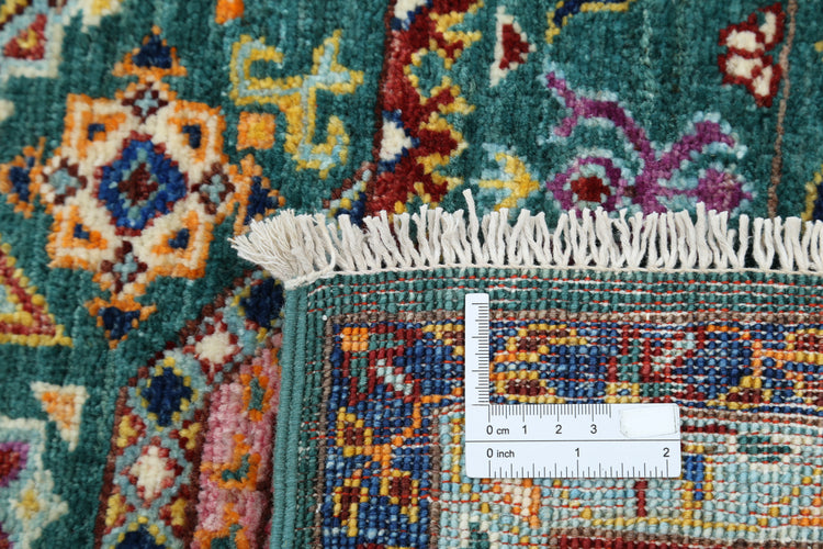 Hand Knotted Mamluk Wool Rug - 6'9'' x 9'6''