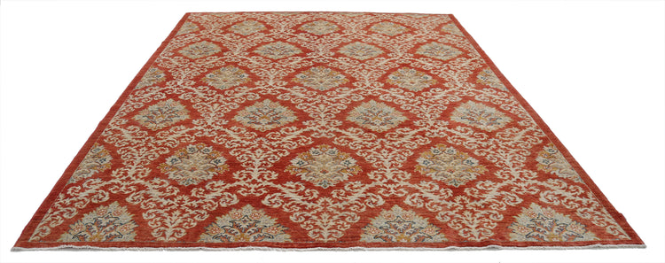 Hand Knotted Ziegler Wool Rug - 8'2'' x 10'1''