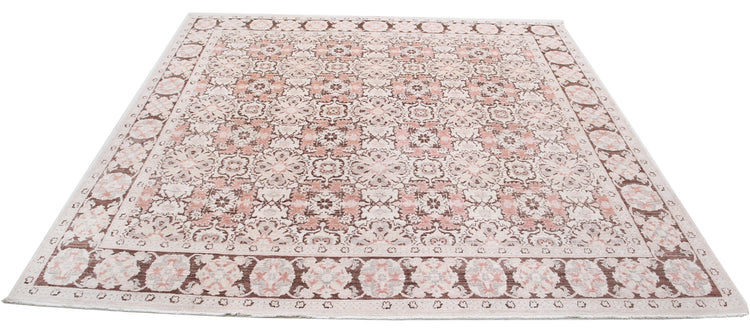 Hand Knotted Serenity Wool Rug - 7'10'' x 7'10''