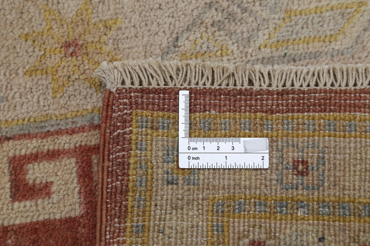 Hand Knotted Tribal Kazak Wool Rug - 8'9'' x 12'2''