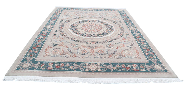 Hand Knotted Chinese Wool Rug - 8'11'' x 12'1''