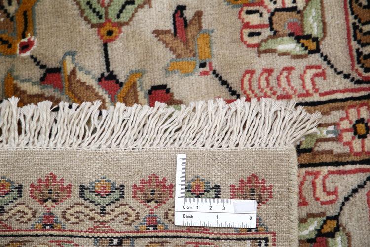 Hand Knotted Tribal Jaldar Fine Wool & Silk Rug - 4'6'' x 6'8''