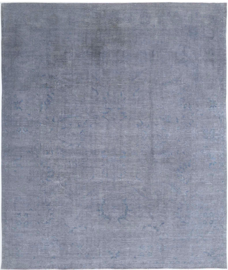 Hand Knotted Overdyed Wool Rug - 11'7'' x 13'9''