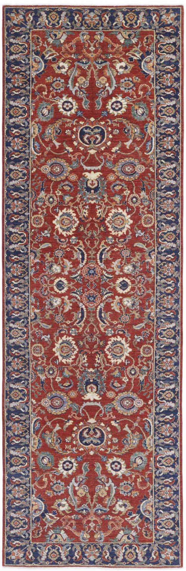Hand Knotted Ziegler Farhan Wool Rug - 4'0'' x 13'6''