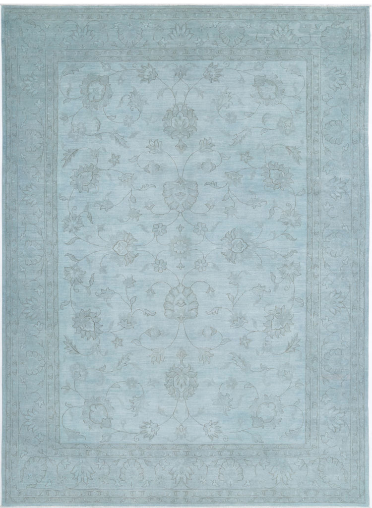Hand Knotted Overdyed Wool Rug - 9'11'' x 13'10''