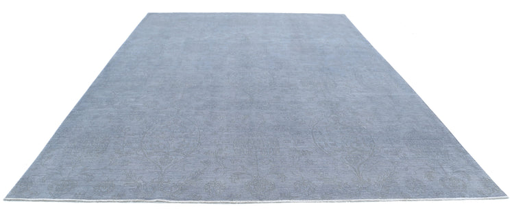 Hand Knotted Overdyed Wool Rug - 9'9'' x 13'5''