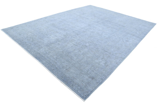 Hand Knotted Overdyed Wool Rug - 9'6'' x 12'6''