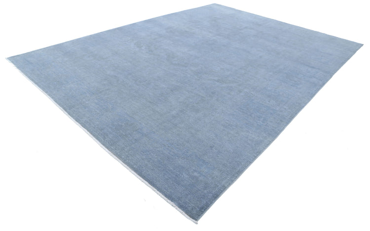 Hand Knotted Overdyed Wool Rug - 9'10'' x 13'8''