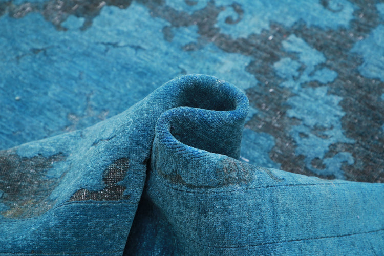 Hand Knotted Onyx Wool Rug - 11'10'' x 14'7''