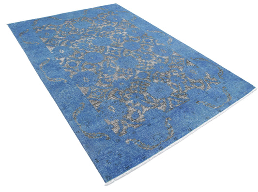 Hand Knotted Onyx Wool Rug - 5'10'' x 8'8''