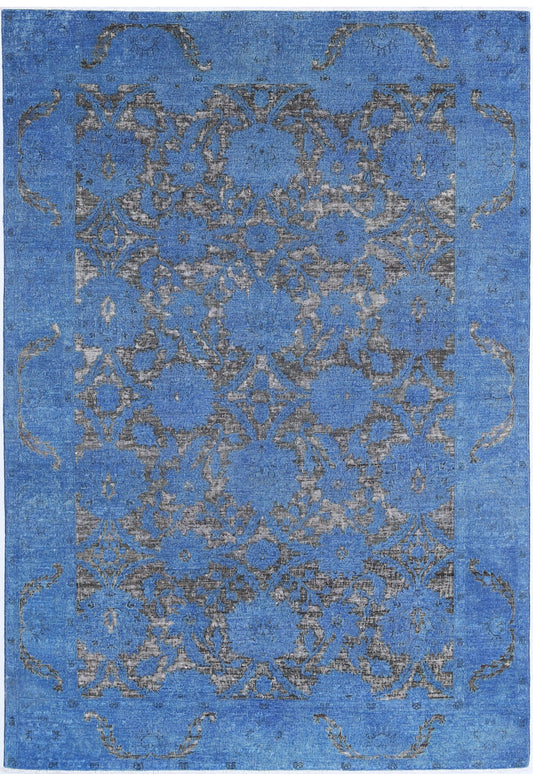 Hand Knotted Onyx Wool Rug - 5'10'' x 8'8''