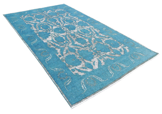 Hand Knotted Onyx Wool Rug - 5'10'' x 10'2''