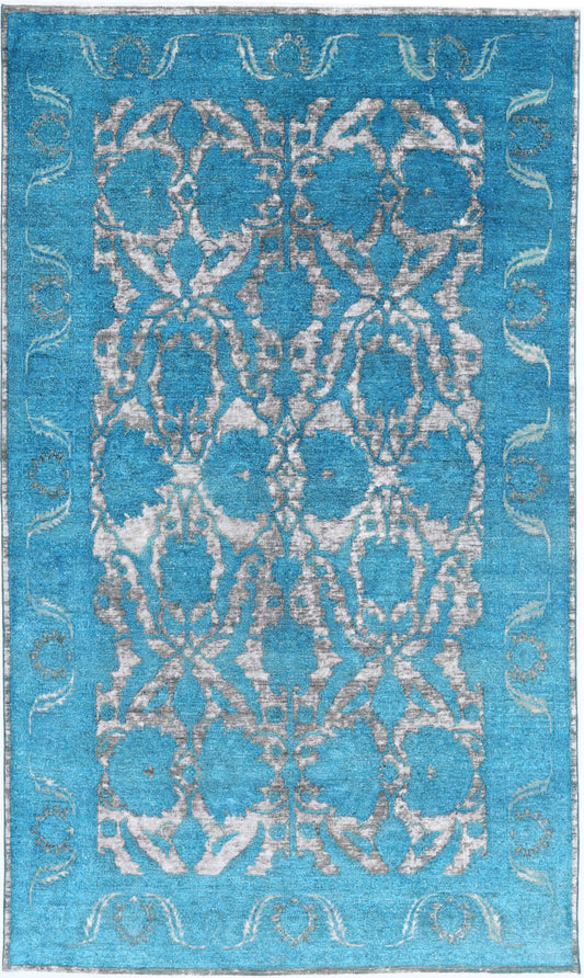 Hand Knotted Onyx Wool Rug - 5'10'' x 10'2''