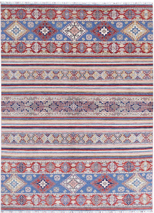 Hand Knotted Khurjeen Wool Rug - 8'8'' x 11'8''