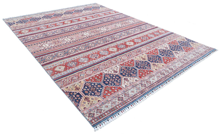 Hand Knotted Khurjeen Wool Rug - 8'7'' x 11'11''