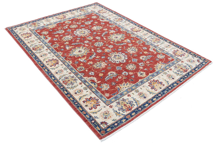 Hand Knotted Ziegler Farhan Wool Rug - 5'0'' x 6'8''
