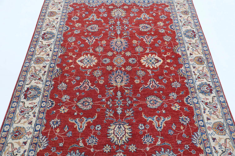 Hand Knotted Ziegler Farhan Wool Rug - 4'10'' x 6'3''