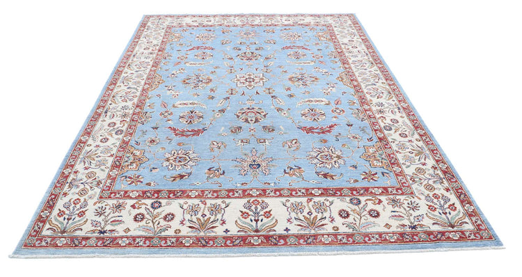 Hand Knotted Ziegler Farhan Wool Rug - 6'8'' x 9'5''