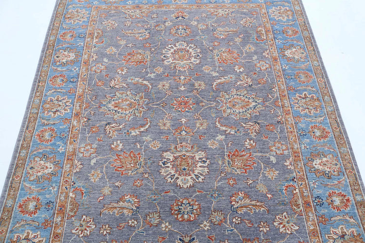 Hand Knotted Ziegler Farhan Wool Rug - 5'0'' x 6'4''