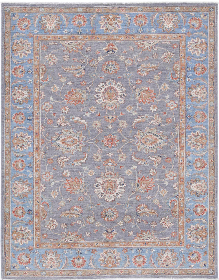 Hand Knotted Ziegler Farhan Wool Rug - 5'0'' x 6'4''